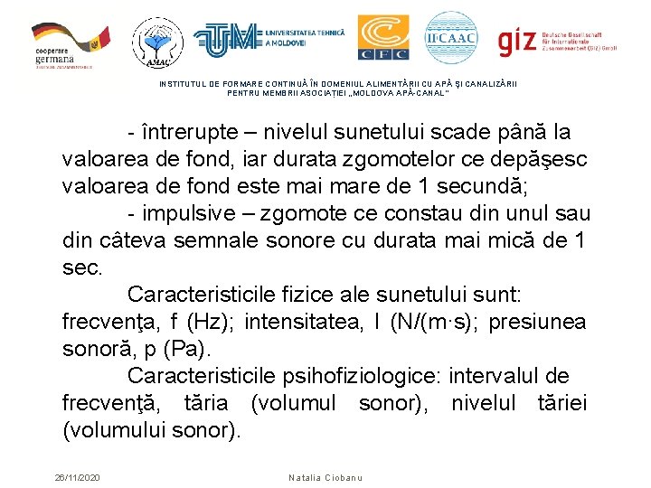 INSTITUTUL DE FORMARE CONTINUĂ ÎN DOMENIUL ALIMENTĂRII CU APĂ ŞI CANALIZĂRII PENTRU MEMBRII ASOCIAȚIEI