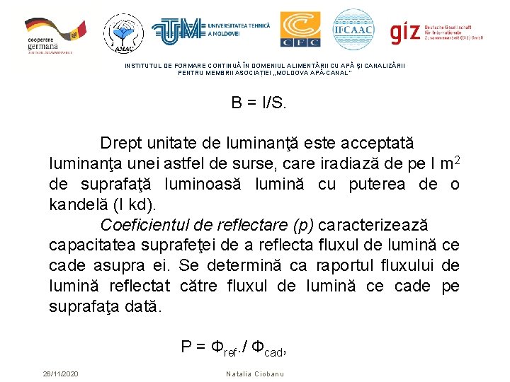 INSTITUTUL DE FORMARE CONTINUĂ ÎN DOMENIUL ALIMENTĂRII CU APĂ ŞI CANALIZĂRII PENTRU MEMBRII ASOCIAȚIEI