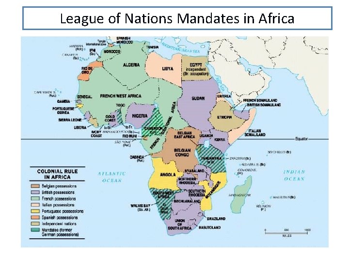 League of Nations Mandates in Africa 