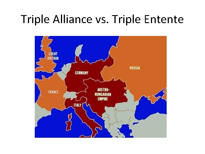 Triple Alliance vs. Triple Entente 