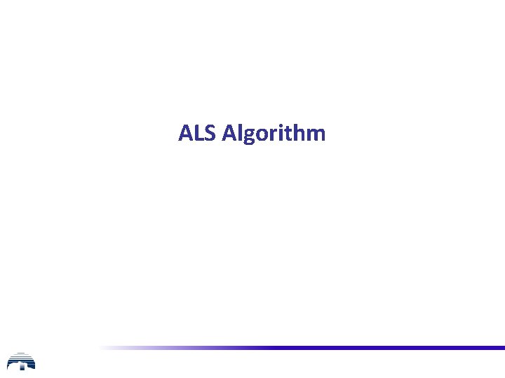 ALS Algorithm 