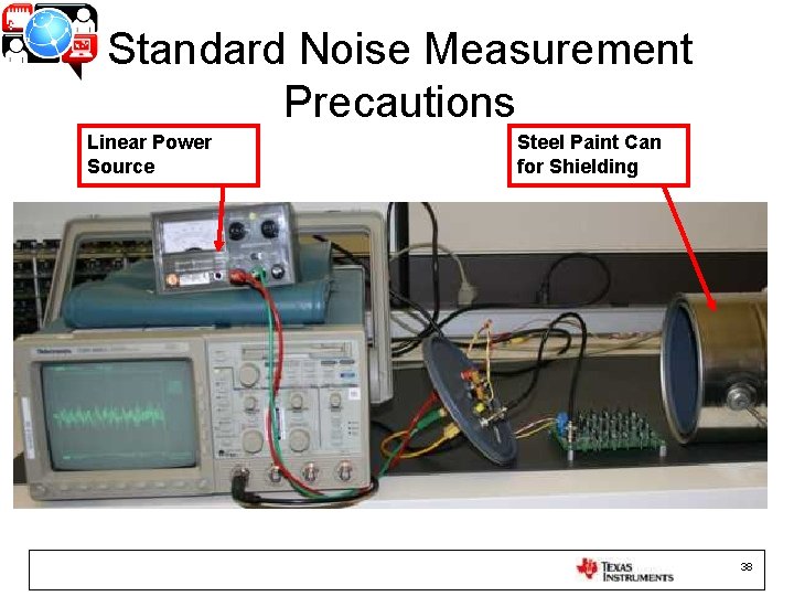 Standard Noise Measurement Precautions Linear Power Source Steel Paint Can for Shielding 38 