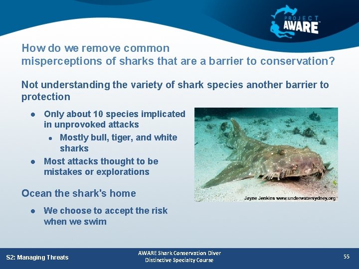 How do we remove common misperceptions of sharks that are a barrier to conservation?