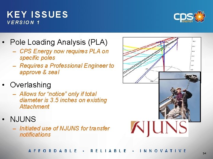 KEY ISS UES VERSION 1 • Pole Loading Analysis (PLA) – CPS Energy now