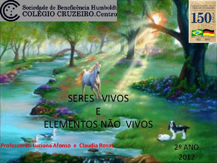 SERES VIVOS E ELEMENTOS NÃO VIVOS Professoras: Luciana Afonso e Claudia Rosas 2º ANO