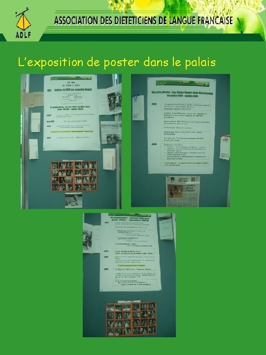 L’exposition de poster dans le palais 