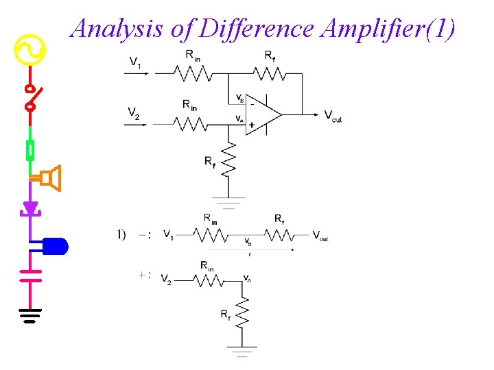 Analysis of Difference Amplifier(1) 