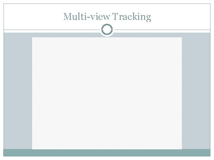 Multi-view Tracking 