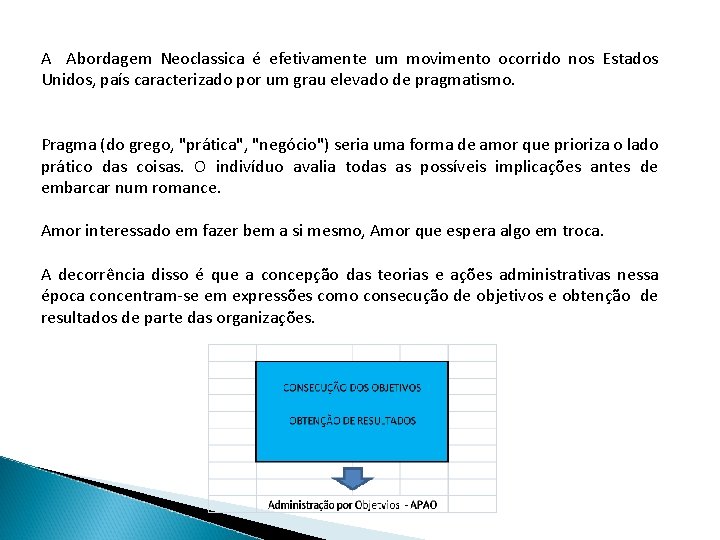 A Abordagem Neoclassica é efetivamente um movimento ocorrido nos Estados Unidos, país caracterizado por