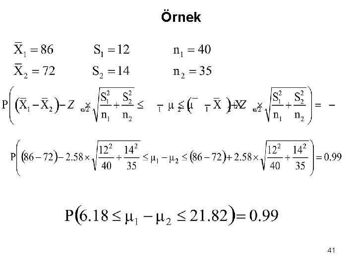 Örnek 41 