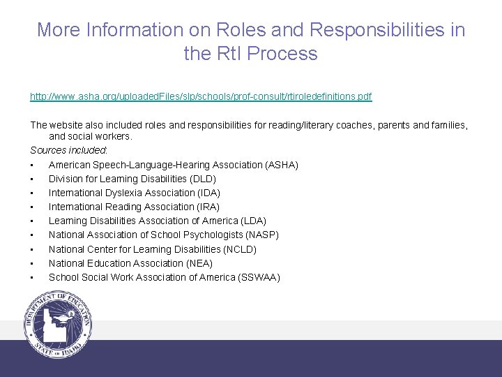 Guidance To Support Sld Listening Comprehension And Oral
