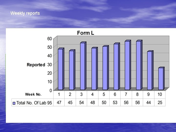 Weekly reports Weekly reports