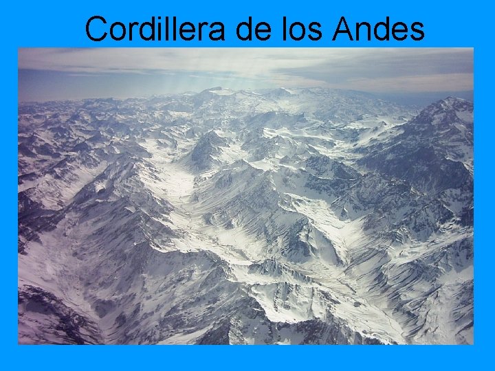 Cordillera de los Andes 