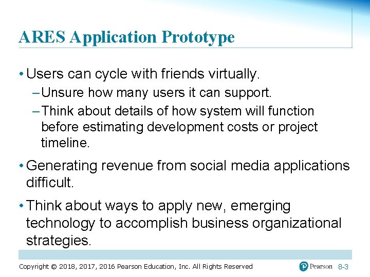 ARES Application Prototype • Users can cycle with friends virtually. – Unsure how many