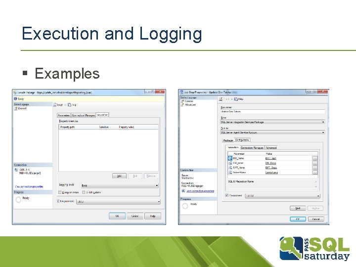 Execution and Logging § Examples 