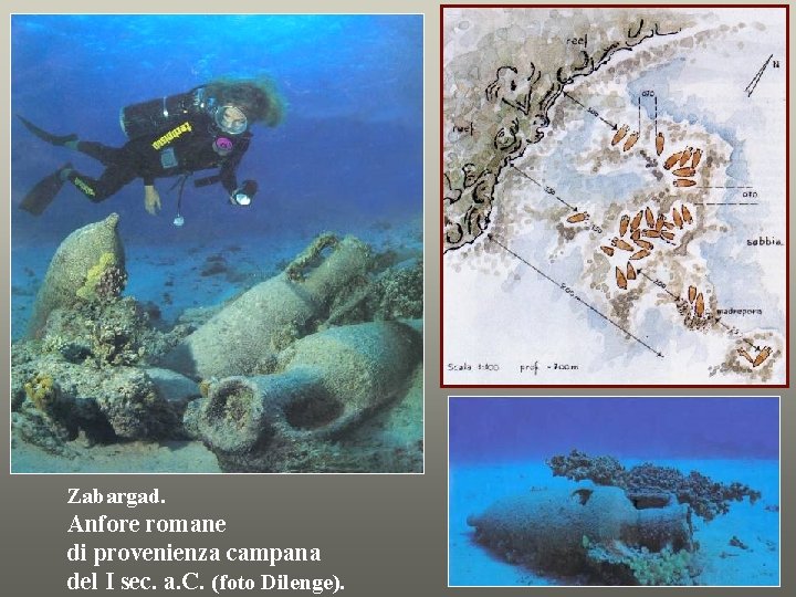 Zabargad. Anfore romane di provenienza campana del I sec. a. C. (foto Dilenge). 