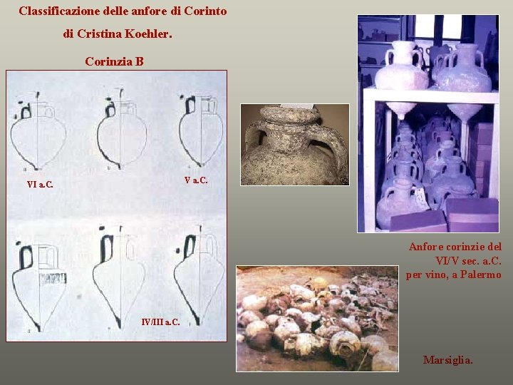 Classificazione delle anfore di Corinto di Cristina Koehler. Corinzia B V a. C. VI