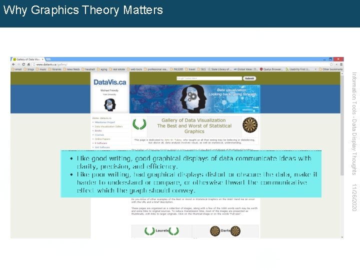 Why Graphics Theory Matters Information Tools - Data Display Thoughts 11/26/2020 
