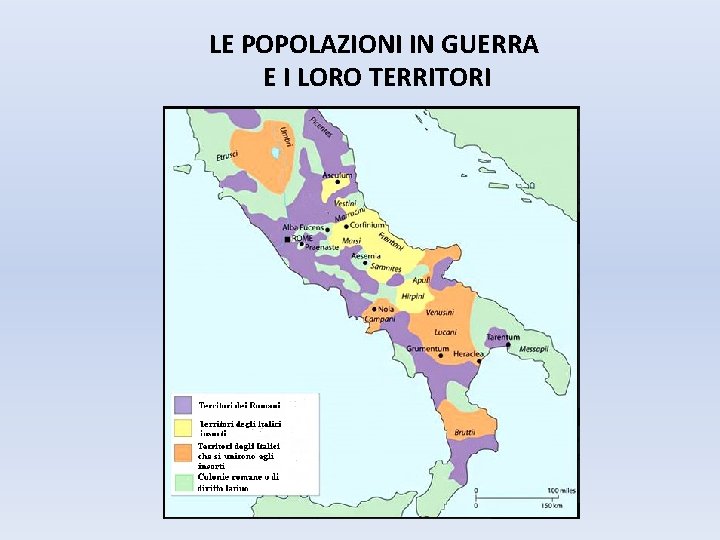 LE POPOLAZIONI IN GUERRA E I LORO TERRITORI 