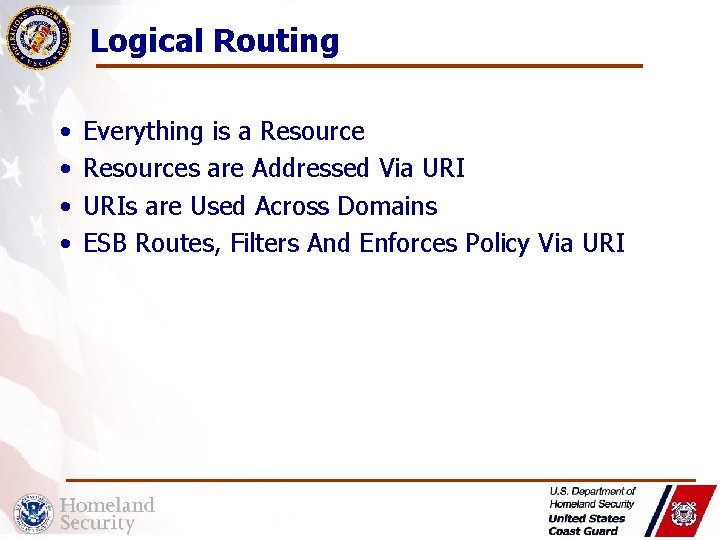 Logical Routing • • Everything is a Resources are Addressed Via URIs are Used