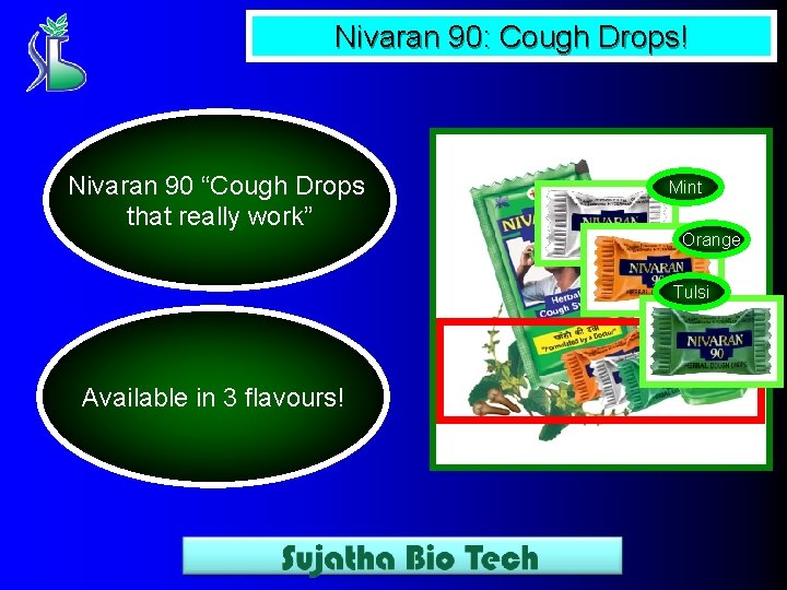Nivaran 90: Cough Drops! Nivaran 90 “Cough Drops that really work” Mint Orange Tulsi