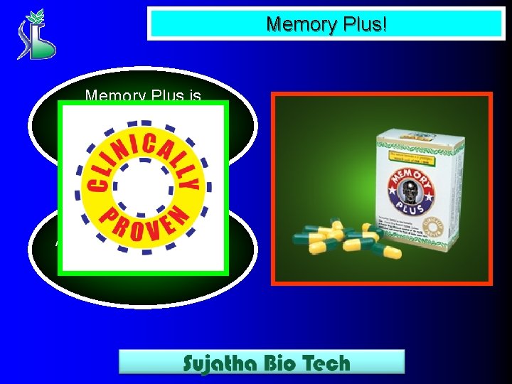 Memory Plus! Memory Plus is Clinically Proven Memory Enhancement Capsule! Active Ingredients from Brahmi