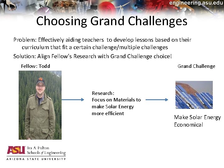 Choosing Grand Challenges Problem: Effectively aiding teachers to develop lessons based on their curriculum