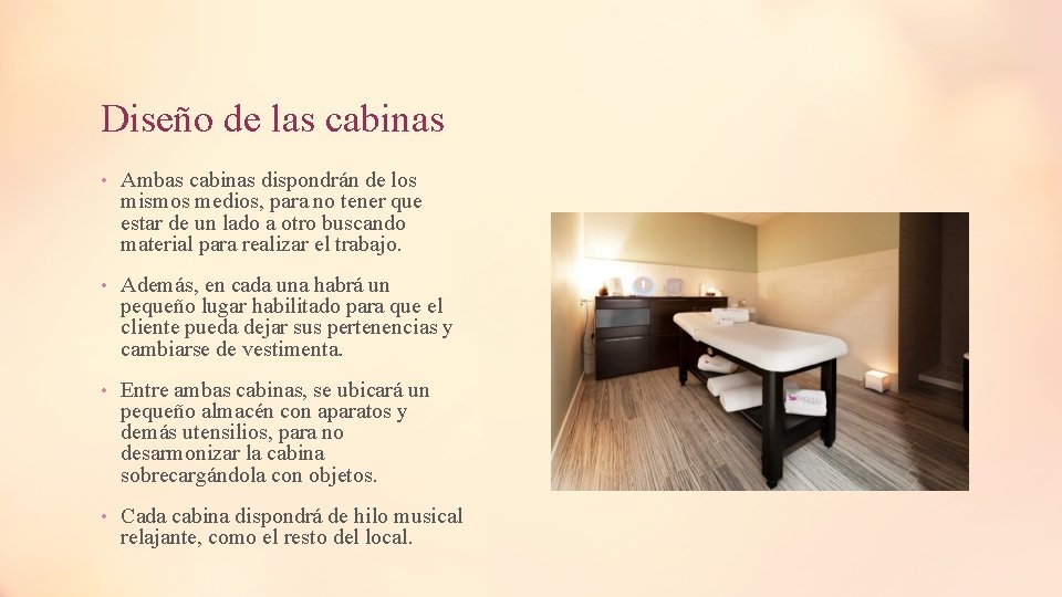 Diseño de las cabinas • Ambas cabinas dispondrán de los mismos medios, para no Diseño de las cabinas • Ambas cabinas dispondrán de los mismos medios, para no