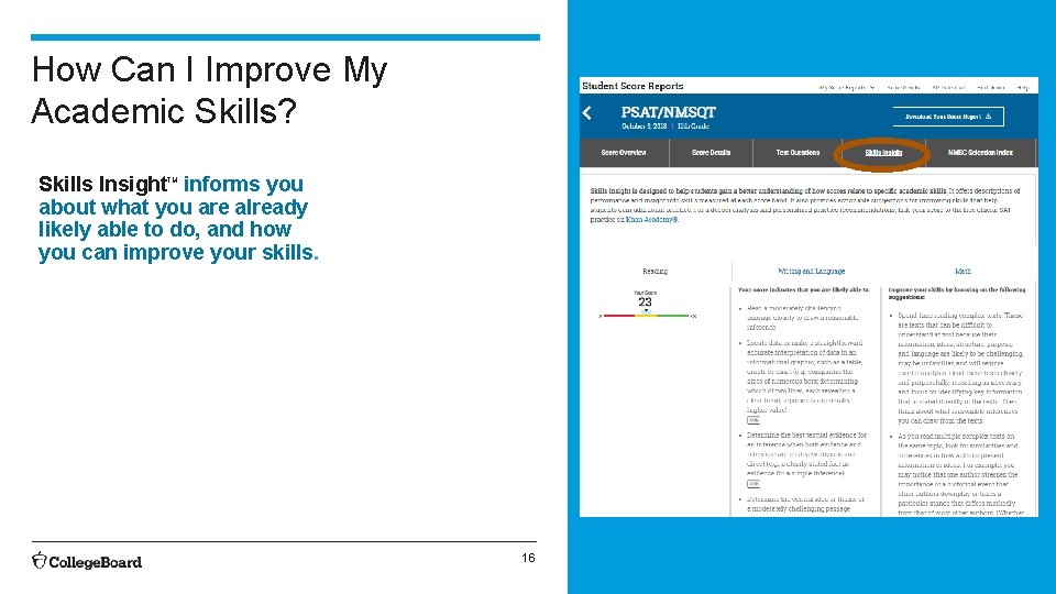 How Can I Improve My Academic Skills? Skills Insight informs you about what you