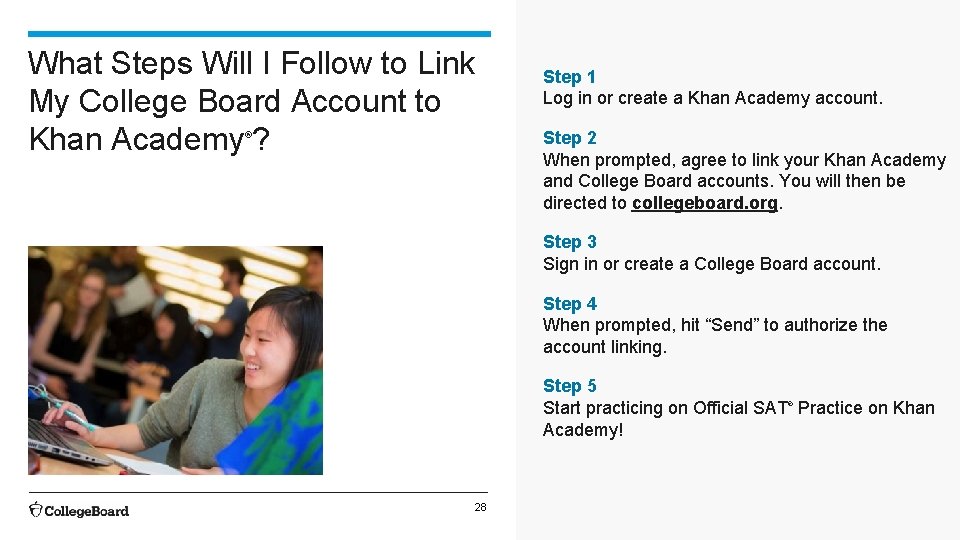 What Steps Will I Follow to Link My College Board Account to Khan Academy