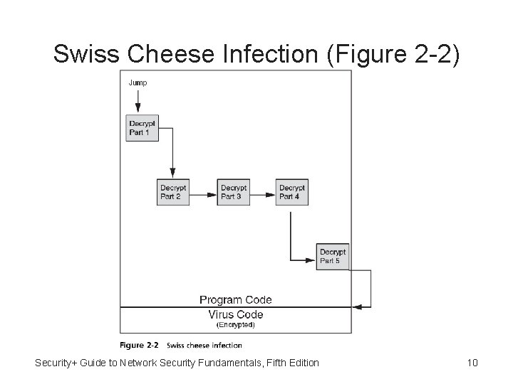 Swiss Cheese Infection (Figure 2 -2) Security+ Guide to Network Security Fundamentals, Fifth Edition