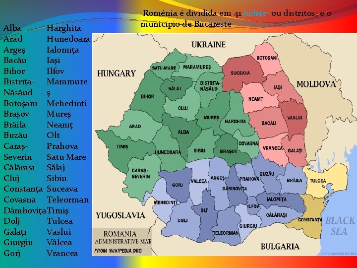 Harghita Alba Arad Hunedoara Argeş Ialomiţa Bacău Iaşi Bihor Ilfov Bistriţa- Maramure Năsăud ş Harghita Alba Arad Hunedoara Argeş Ialomiţa Bacău Iaşi Bihor Ilfov Bistriţa- Maramure Năsăud ş