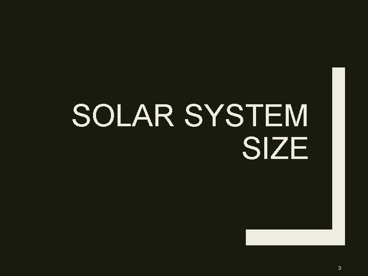 SOLAR SYSTEM SIZE 3 