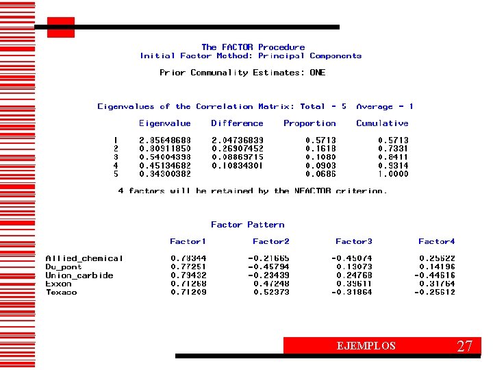 EJEMPLOS 27 EJEMPLOS 27
