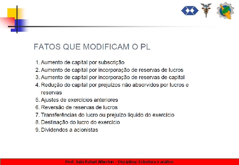 Prof. João Rafael Alberton – Disciplina: Estrutura e análise 