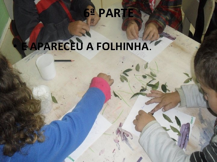 6ª PARTE • E APARECEU A FOLHINHA. 