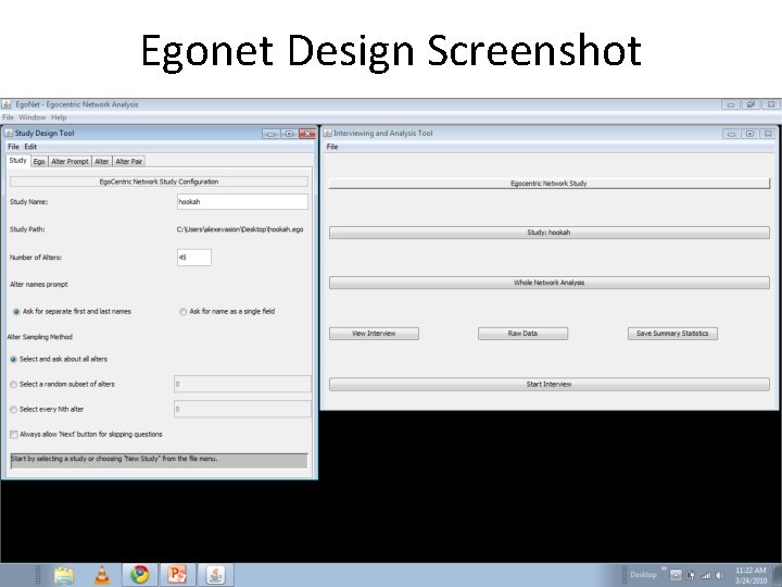 Egonet Design Screenshot 