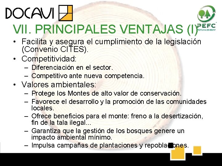 VII. PRINCIPALES VENTAJAS (I) • Facilita y asegura el cumplimiento de la legislación (Convenio VII. PRINCIPALES VENTAJAS (I) • Facilita y asegura el cumplimiento de la legislación (Convenio