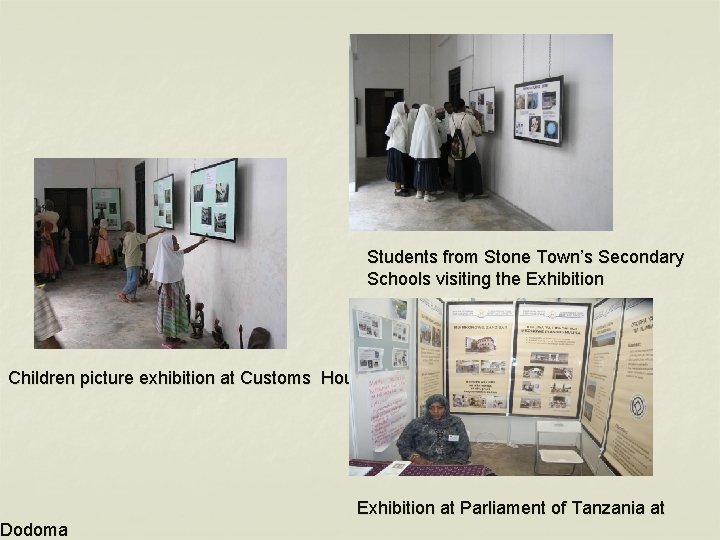 Students from Stone Town’s Secondary Schools visiting the Exhibition Children picture exhibition at Customs