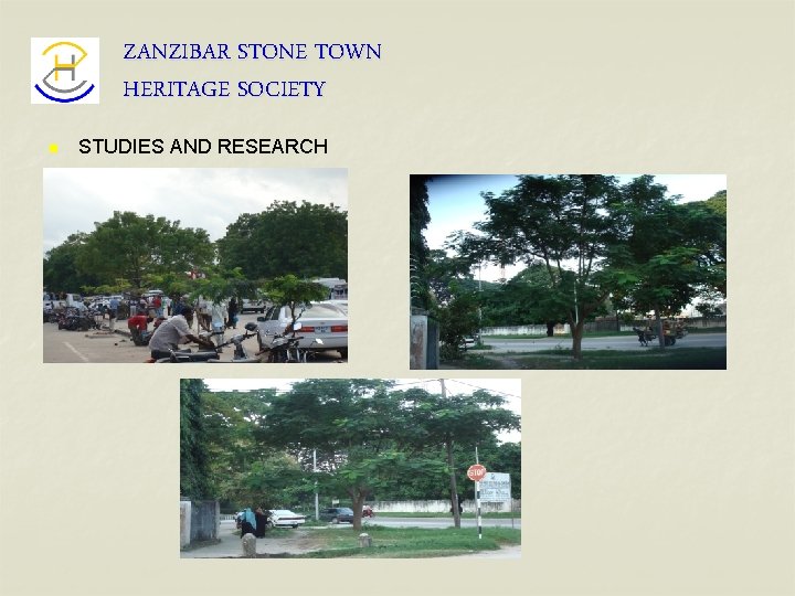 ZANZIBAR STONE TOWN HERITAGE SOCIETY n STUDIES AND RESEARCH 