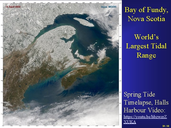 Bay of Fundy, Nova Scotia World’s Largest Tidal Range Spring Tide Timelapse, Halls Harbour