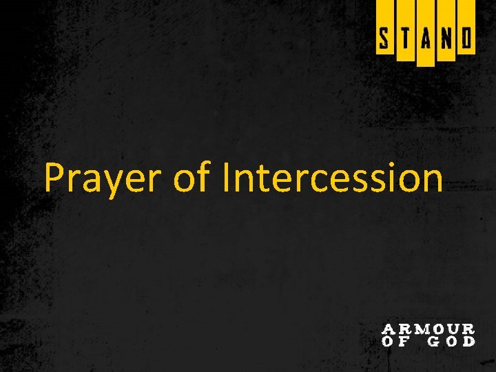 Prayer of Intercession 