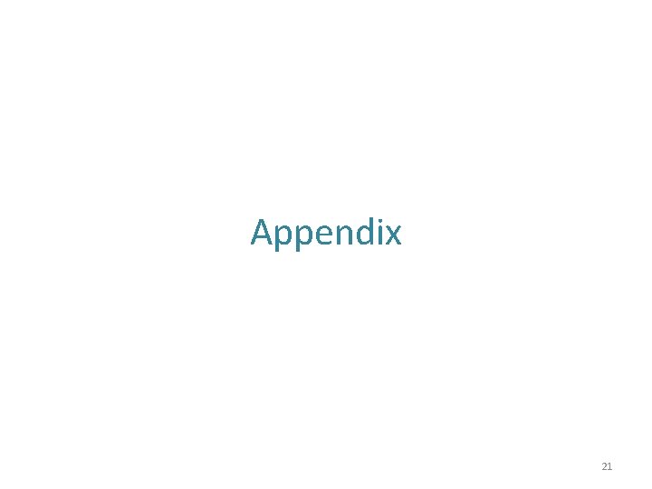 Appendix 21 