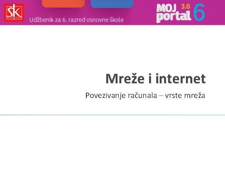 Mreže i internet Povezivanje računala – vrste mreža 