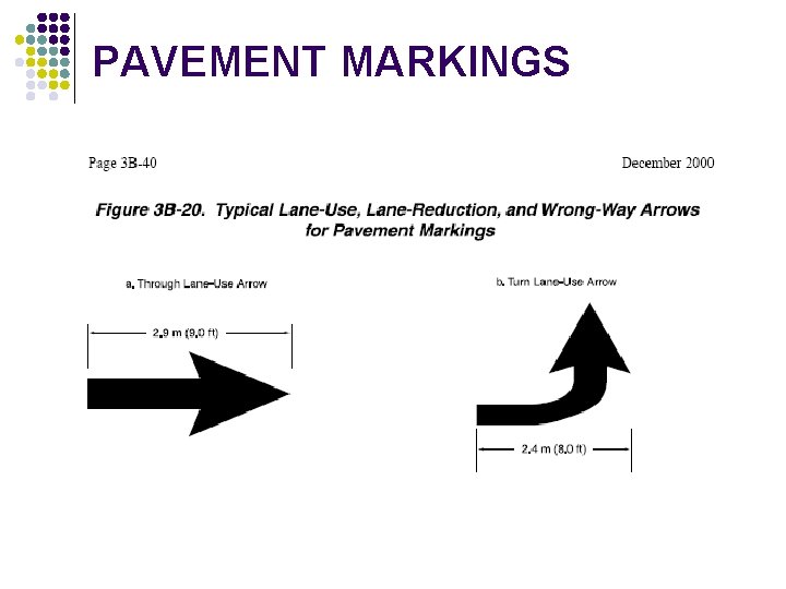 PAVEMENT MARKINGS PAVEMENT MARKINGS