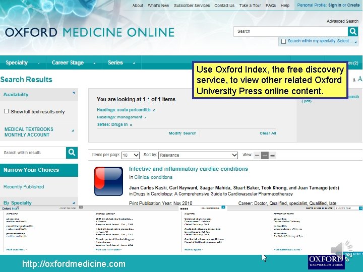 Use Oxford Index, the free discovery service, to view other related Oxford University Press