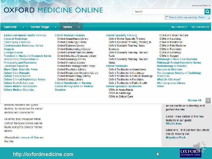 …and series. http: //oxfordmedicine. com 