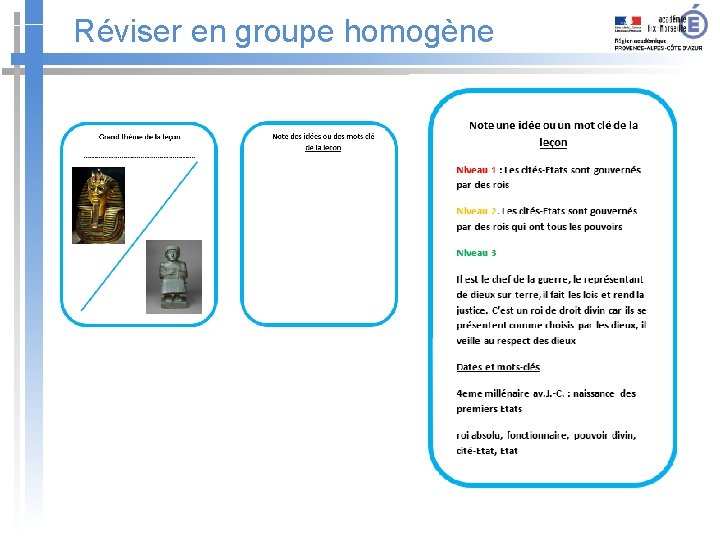 Réviser en groupe homogène 