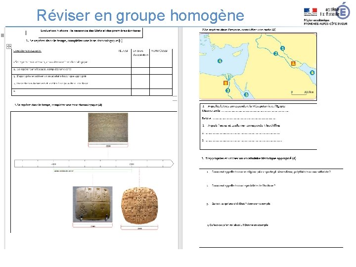 Réviser en groupe homogène 