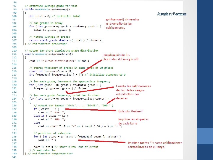 Arreglos y Vectores Arreglos y Vectores